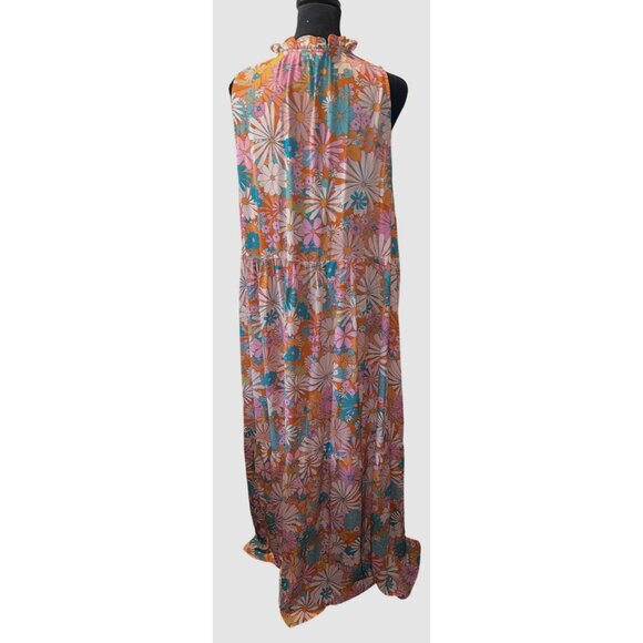 BB Dakota California Soul Floral Tiered Maxi Dress Revolve Size Large M - Picture 6 of 8